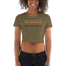 Load image into Gallery viewer, Keep Your Head Up Cropped Tee
