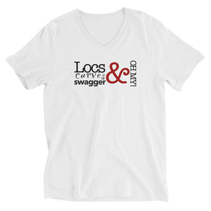 Locs & Curves & Swagger - OH MY! V-Neck